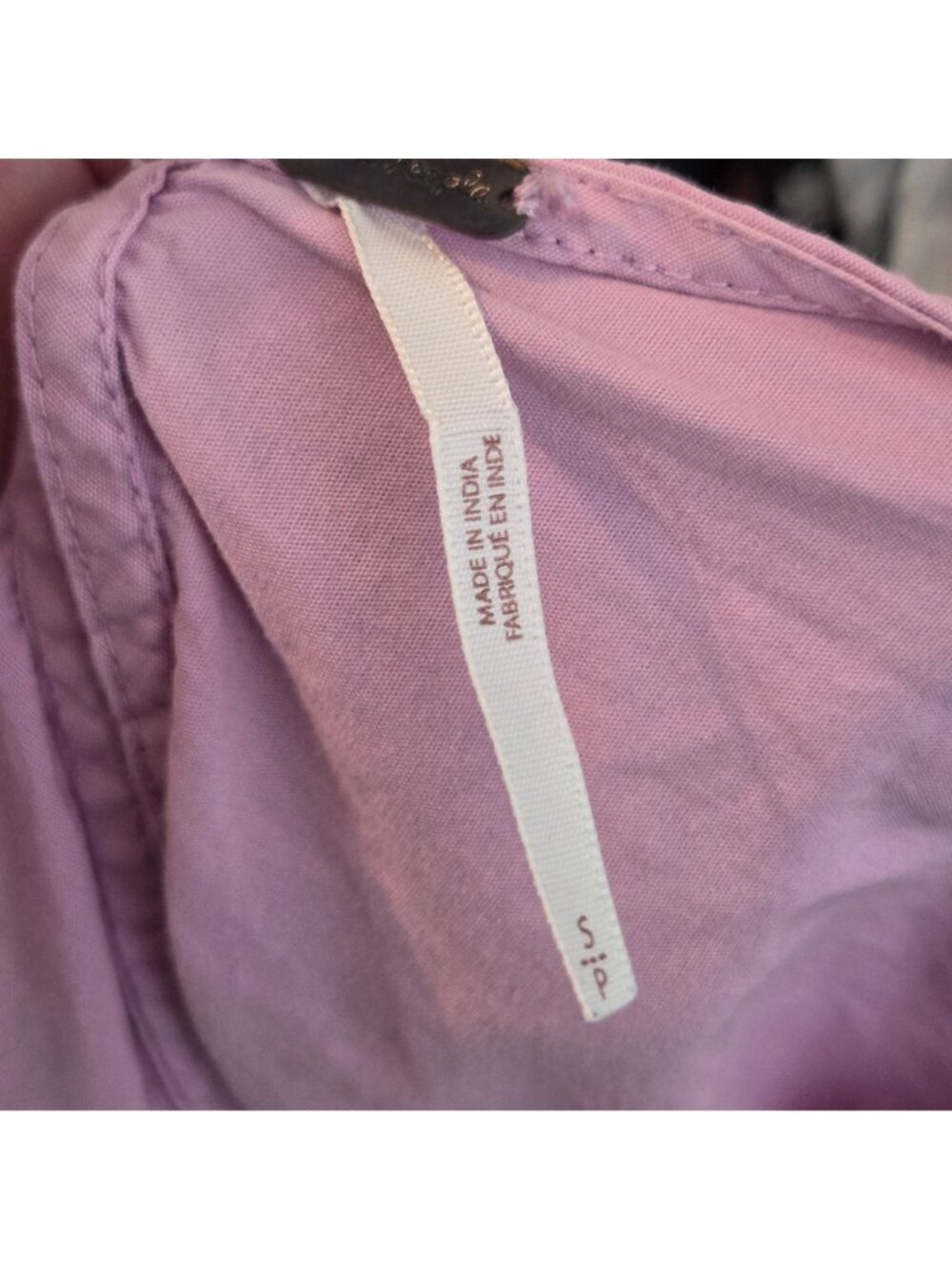 Free People Women’s Mini Obsessions Mini Dress Purple Size S Embroidered Sleeve - Picture 8 of 10